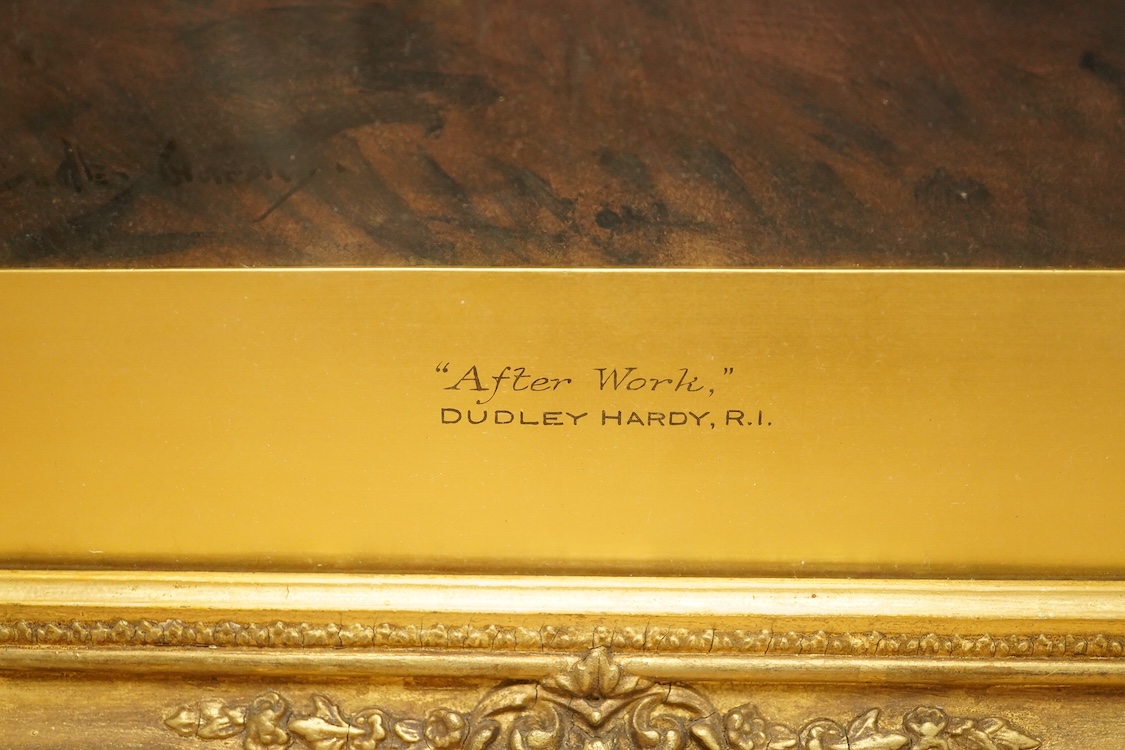 Dudley Hardy (1865-1922), 'After Work', signed lower left, watercolour, 34 x 24cm